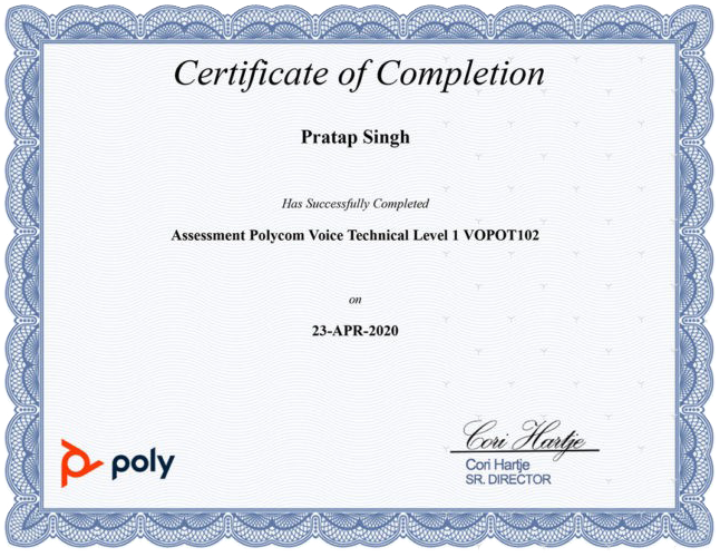 POLY certificate 46